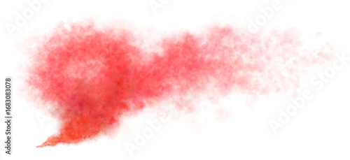Wallpaper Mural Red smoke cloud on transparent background template mockup for dramatic effects or abstract visual compositions Torontodigital.ca