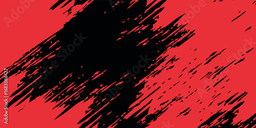 Grunge texture effect background. Distressed rough dark abstract textured. Black isolated on red. vector grunge design eps10
