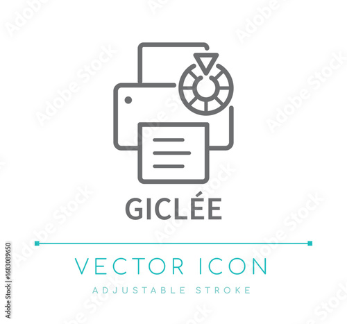 Giclee Line Icon