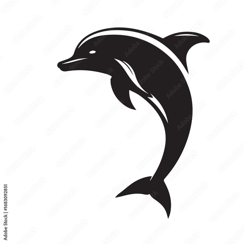 Fototapeta premium Dolphin Silhouettes svg