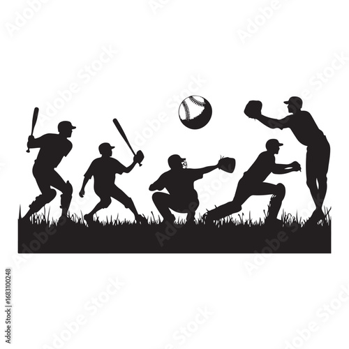 Baseball Silhouettes