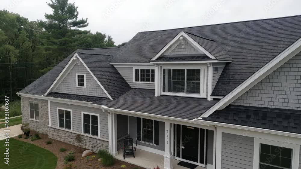 Explore this exquisite home featuring elegant shingles, spacious porch, and lush greenery that enhance its inviting curb appeal Explore this exquisite home featuring elegant shingles, spacious porch, and lush greenery that enhance its inviting curb appeal