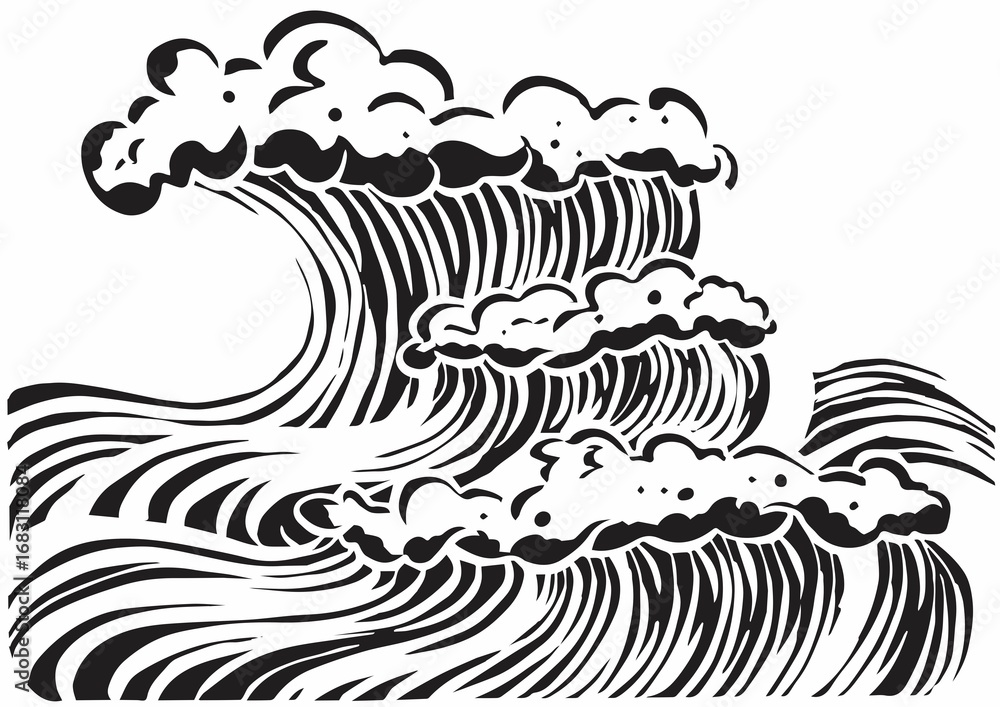 Fototapeta premium black and white abstract background