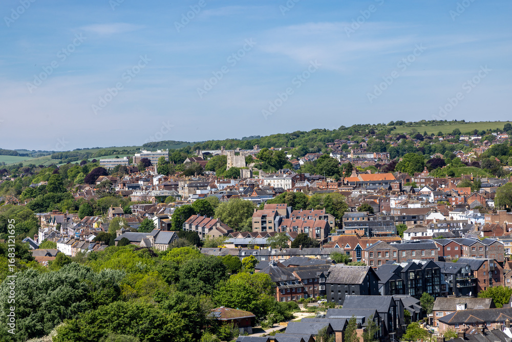 Obraz premium A townscape of Lewes in the South Downs