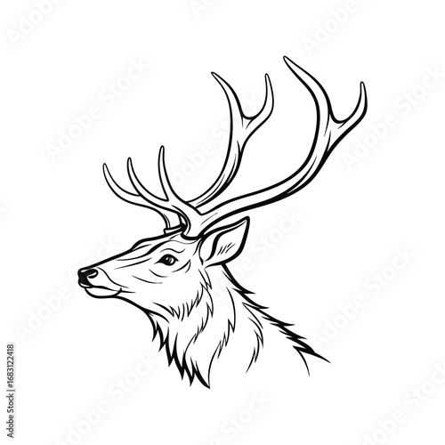 deer head vector