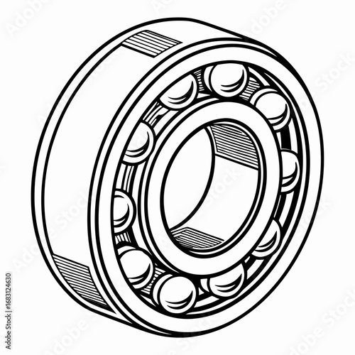Ball bearing for smooth rotation