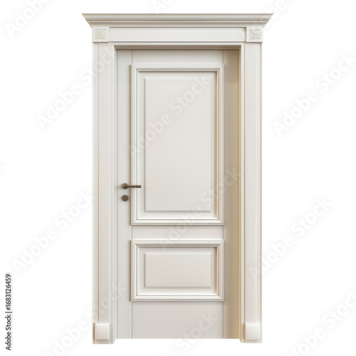 Wallpaper Mural Elegant white interior door with classic panel design for home renovation projects Torontodigital.ca