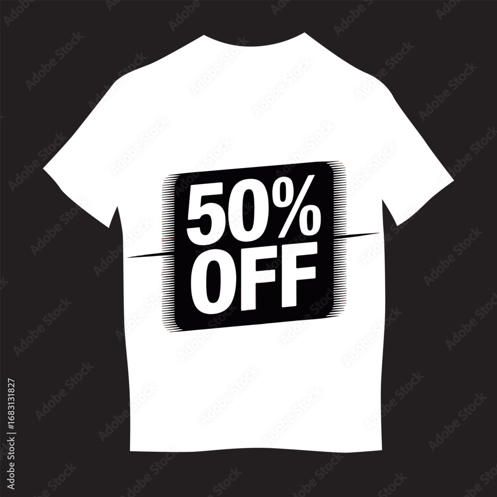 Naklejka premium t shirt design with word sale