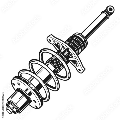 Car shock absorber for automotive engineering
