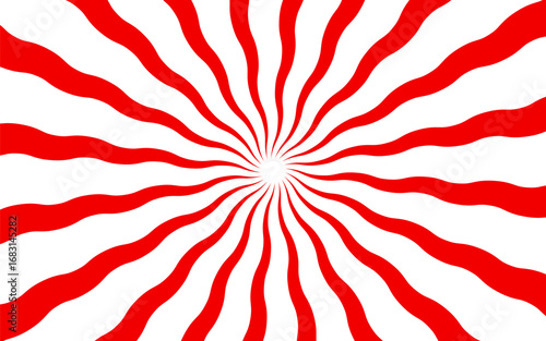 large red and white japansese rising sun