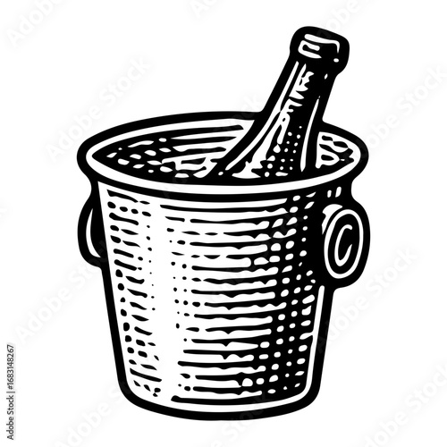 Champagne Ice Bucket Cooler: Luxury Wine Chiller Art