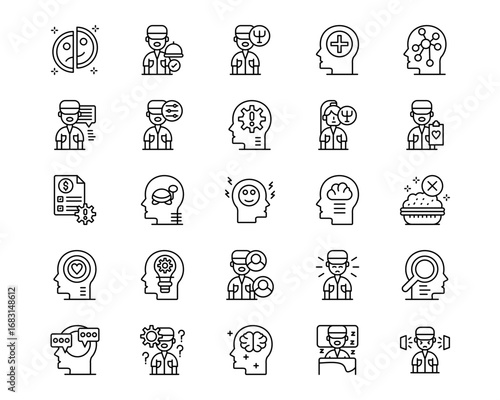 Psychology Line Icons