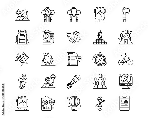 Adventure Line Icons