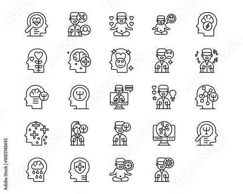 Psychology Line Icons