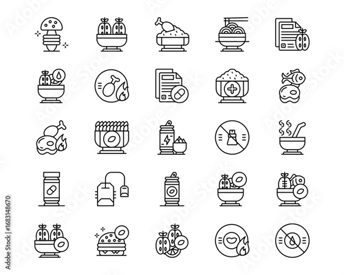 Nutrition Line Icons