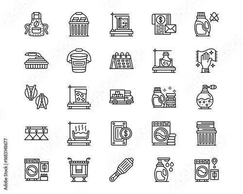 Laundry Line Icons