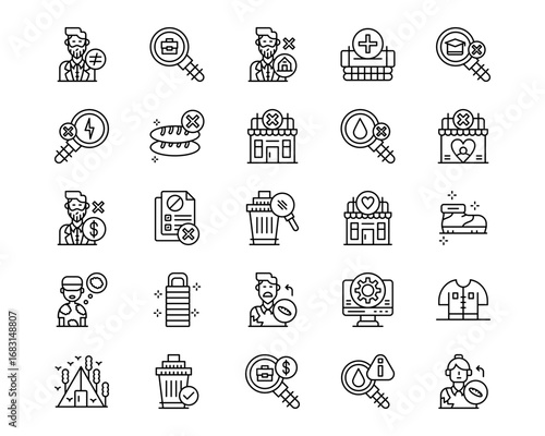 Homeless Vector Icons