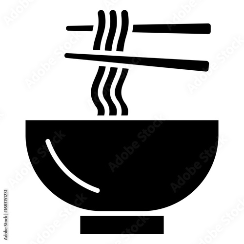 Noodles Glyph Icon