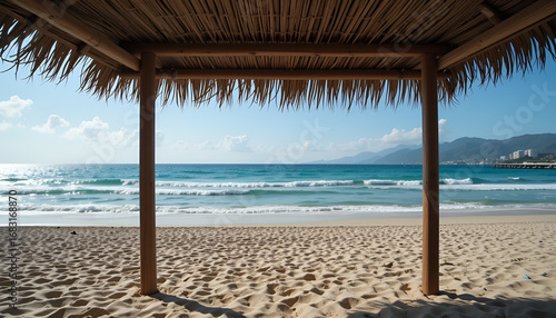 beautiful quiet tropical sandy beach