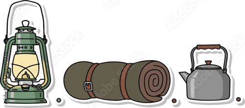 Camping Sleeping Bag Vector
