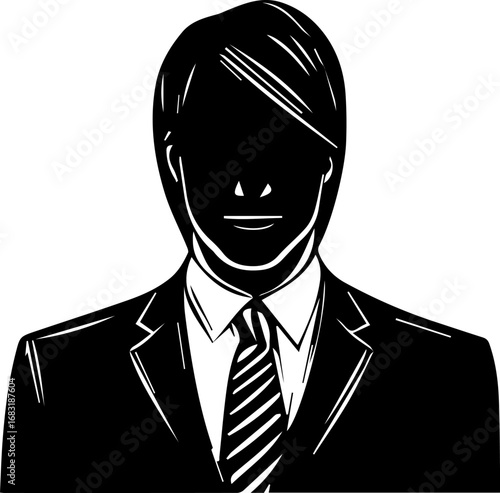 Man wearing a suit and tie with a smile on his face. The image is of a man dressed in a business suit and tie, with a friendly and approachable expression. The man is confident and well-dressed