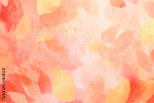 Abstract memphis autumn leaves illustration backgrounds texture yellow.