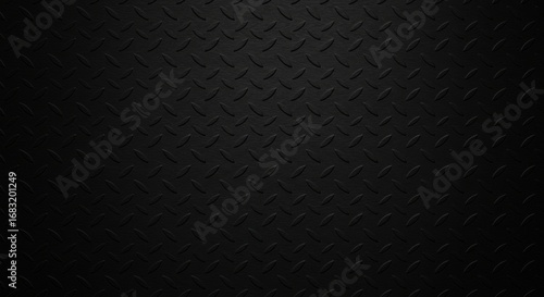 Dark diamond plate industrial metallic texture