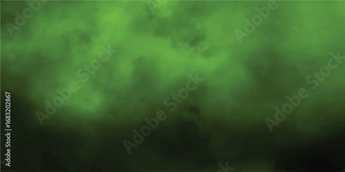 Abstract green smog or smoke background artwork for artistic designs and environmental themes