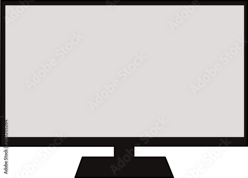 lcd tv monitor vector