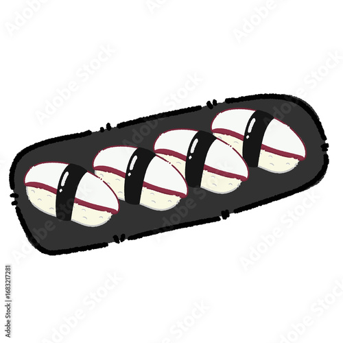 Tako Sushi Illustration