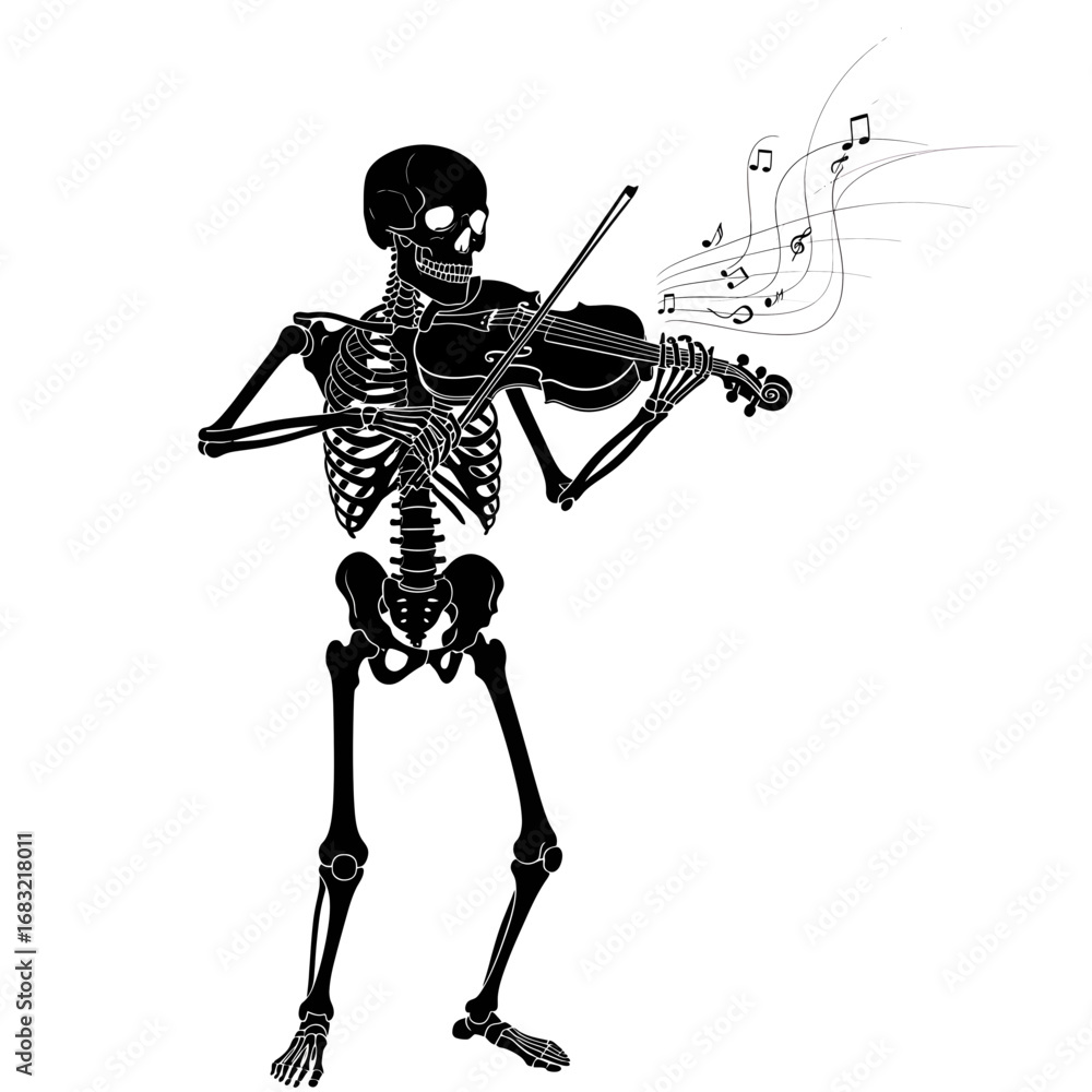 Fototapeta premium skeleton with sword