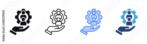Human Resources icon sheet multiple style collection