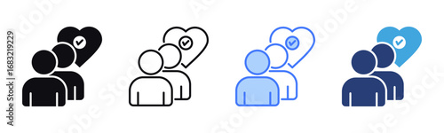 Moral icon sheet multiple style collection