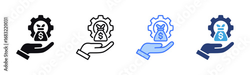 Compensation icon sheet multiple style collection