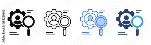 Searching icon sheet multiple style collection