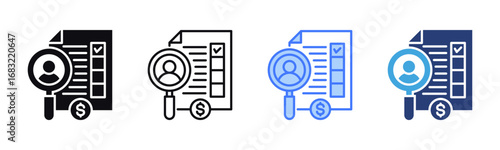 Selection icon sheet multiple style collection