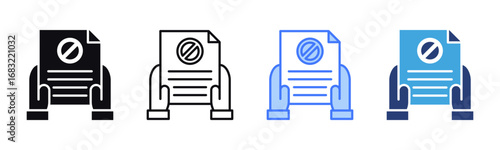 Resignation icon sheet multiple style collection