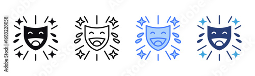 Humor icon sheet multiple style collection
