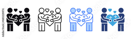 Empathy icon sheet multiple style collection