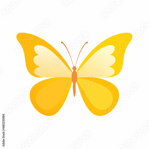 Einfacher Schmetterling als Vektorgrafik