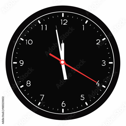 Einfache Uhr als Vektorgrafik