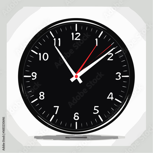 Einfache Uhr als Vektorgrafik