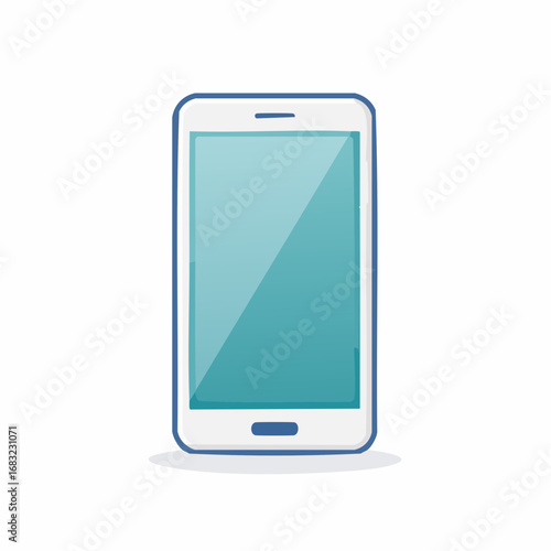 Einfaches Smartphone-Symbol als Vektorgrafik