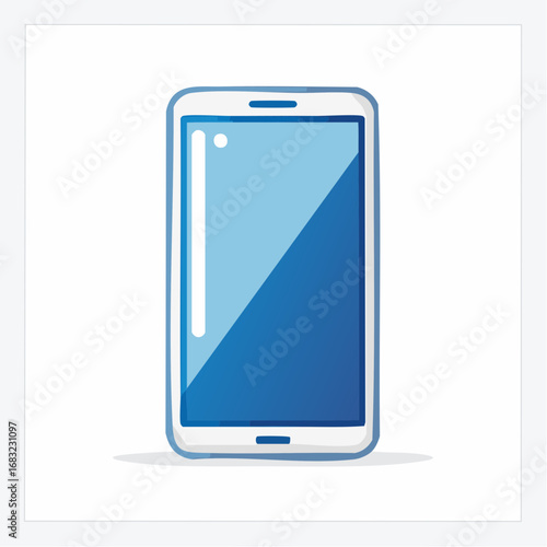 Einfaches Smartphone-Symbol als Vektorgrafik