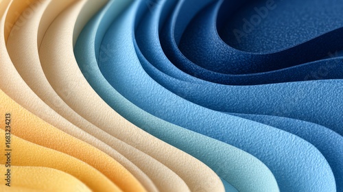 Colorful Abstract Paper Artwork for Creative Design Projects – Abstract Multicolored Layered Paper Texture Background