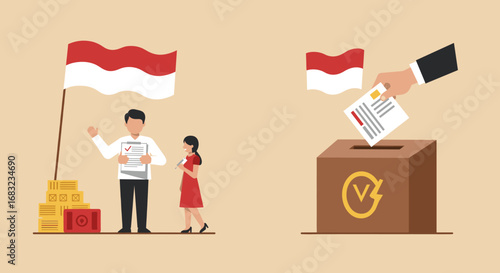 vector illustration of a business woman