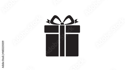 Festive gift box with ribbon and bow perfect for celebrations
