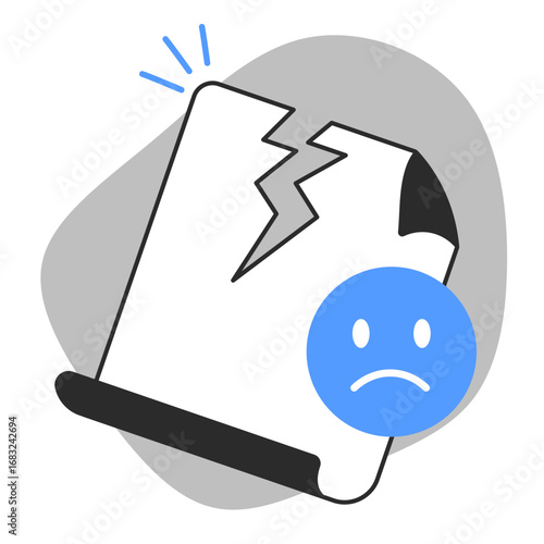 file crash illustration for empty state description