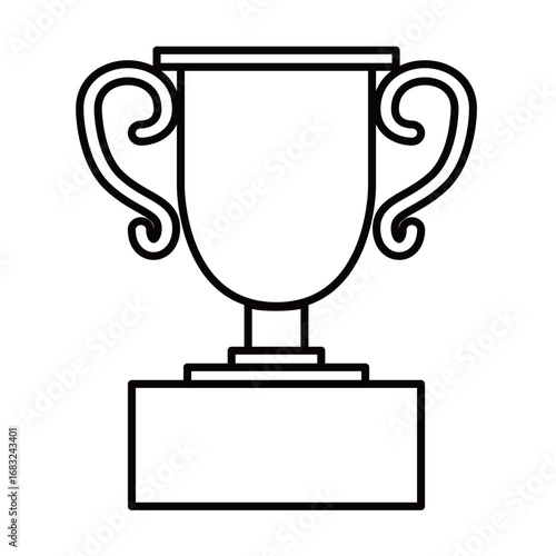 シンプルなトロフィーのイラスト
