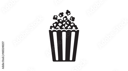 Vibrant popcorn bucket illustration with colorful elements